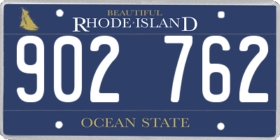 RI license plate 902762
