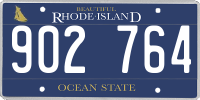 RI license plate 902764