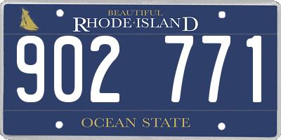RI license plate 902771