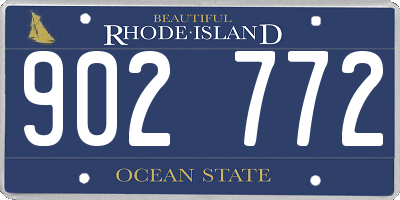 RI license plate 902772