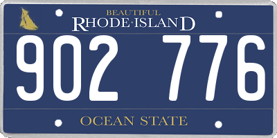 RI license plate 902776