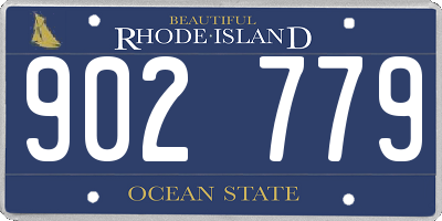 RI license plate 902779