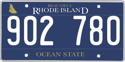 RI license plate 902780