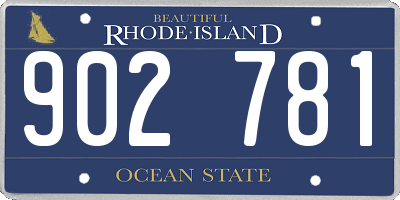 RI license plate 902781