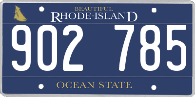 RI license plate 902785