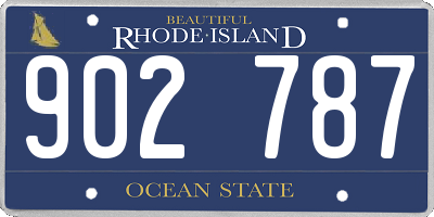 RI license plate 902787