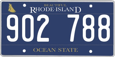 RI license plate 902788