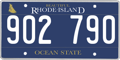 RI license plate 902790
