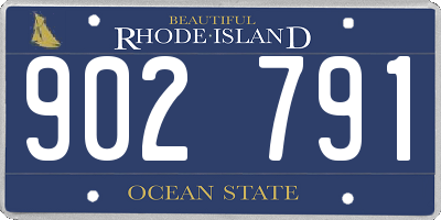 RI license plate 902791