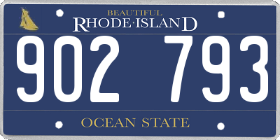 RI license plate 902793