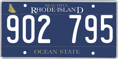 RI license plate 902795