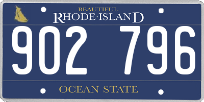 RI license plate 902796