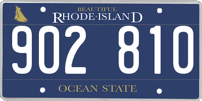 RI license plate 902810
