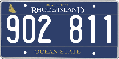 RI license plate 902811