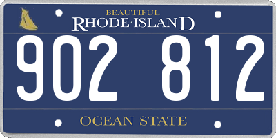 RI license plate 902812