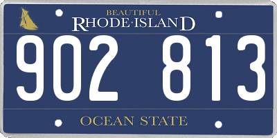 RI license plate 902813