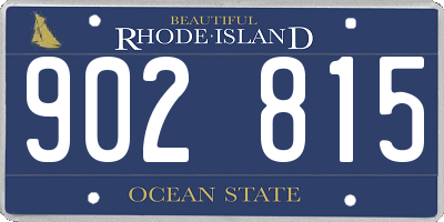 RI license plate 902815