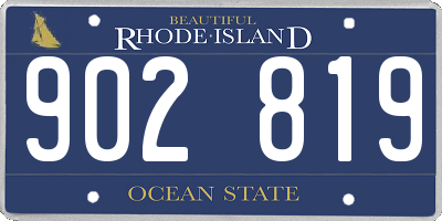RI license plate 902819