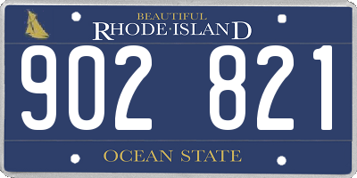 RI license plate 902821