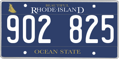 RI license plate 902825