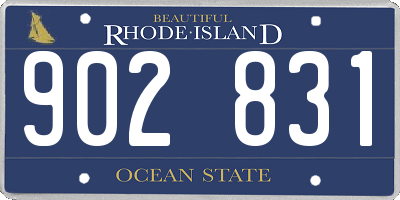 RI license plate 902831