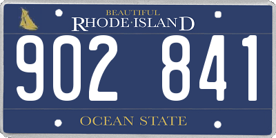RI license plate 902841