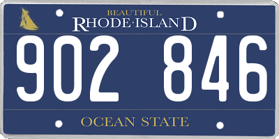 RI license plate 902846
