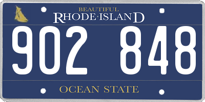 RI license plate 902848