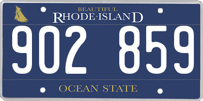 RI license plate 902859