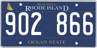 RI license plate 902866