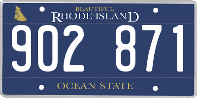 RI license plate 902871