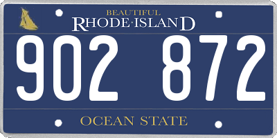 RI license plate 902872