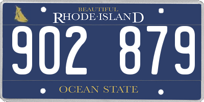 RI license plate 902879