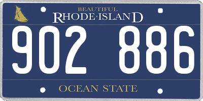 RI license plate 902886