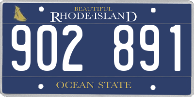 RI license plate 902891