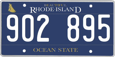 RI license plate 902895
