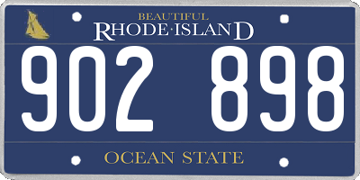 RI license plate 902898