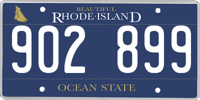 RI license plate 902899