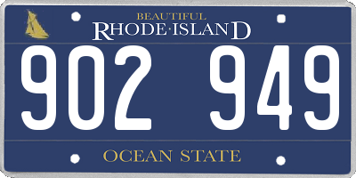 RI license plate 902949