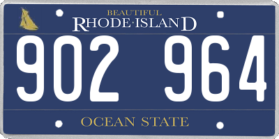 RI license plate 902964