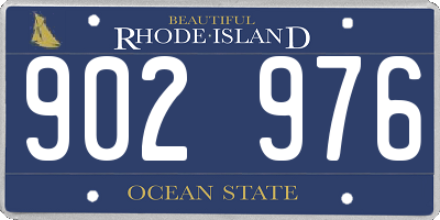 RI license plate 902976