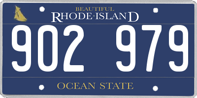 RI license plate 902979