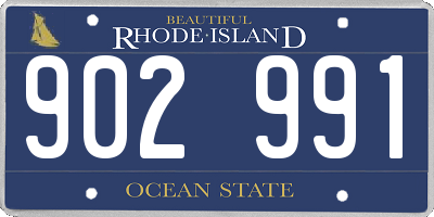 RI license plate 902991