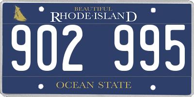 RI license plate 902995