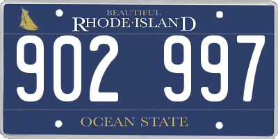 RI license plate 902997