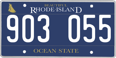 RI license plate 903055