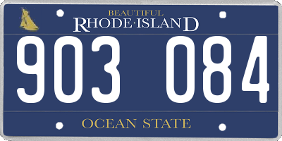 RI license plate 903084
