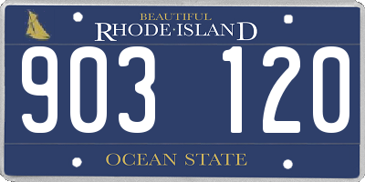 RI license plate 903120