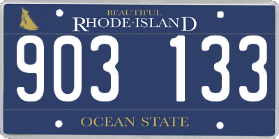 RI license plate 903133