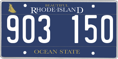 RI license plate 903150